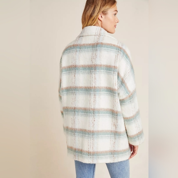 Anthropologie Elsa Plaid Coat XSP - Picture 2 of 3